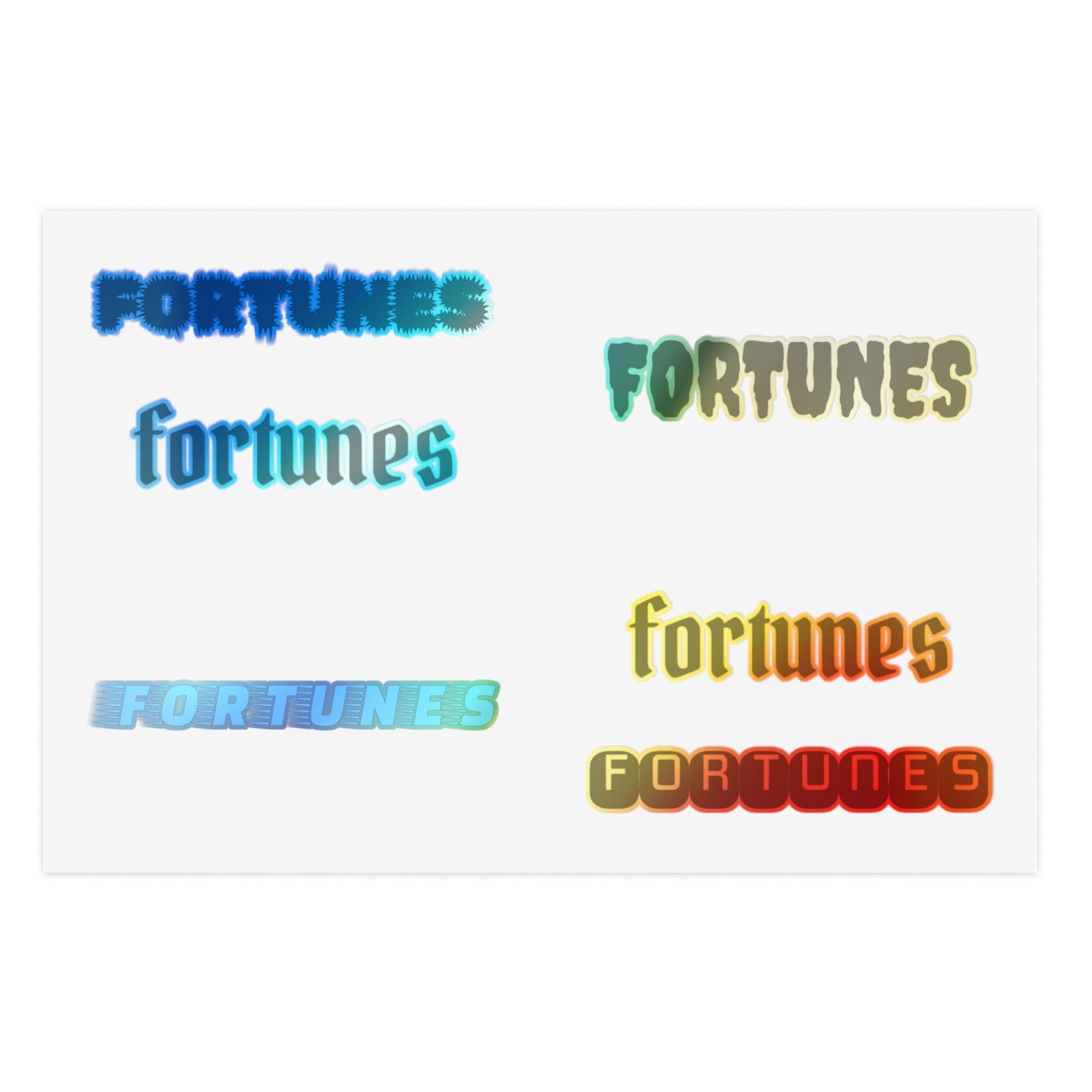Fortunes "FONTS" Sticker Sheets