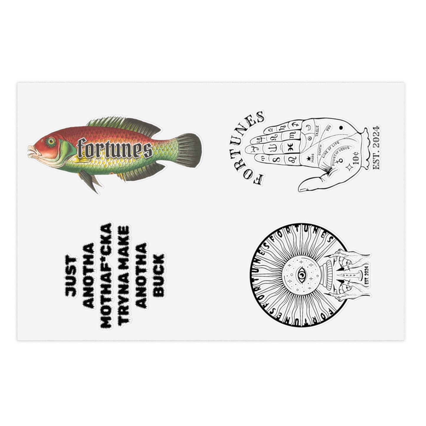 Fortunes "DESIGNS" Sticker Sheets